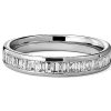 Women'S Rings | Blue Nile Channel Set Baguette-Cut Diamond Ring In Platinum (1/2 Ct. Tw.)