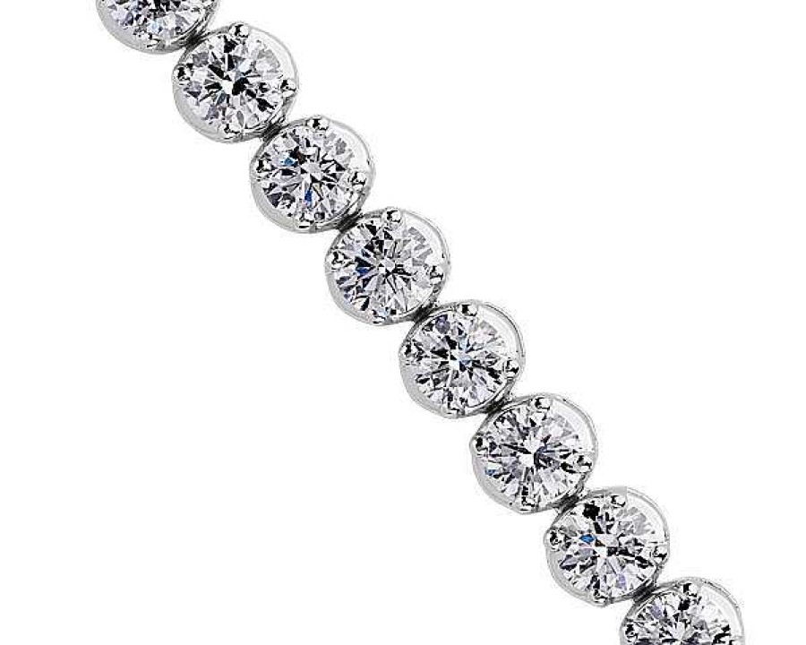 Bracelets | Blue Nile Lab Grown Diamond Tennis Bracelet In 14K White Gold (5 Ct. Tw.)