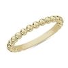 Women'S Rings | Blue Nile Beaded Stackable Ring In 14K Yellow Gold (2.25Mm)