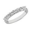 Women'S Rings | Blue Nile Lab Grown Diamond Low Dome Seven Stone Ring In 14K White Gold (3/4 Ct. Tw.)