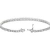 Bracelets | Blue Nile Graduated Diamond Tennis Bracelet In 14K White Gold (5 Ct. Tw.)