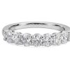 Women'S Rings | Blue Nile Seven Stone Oval Lab Grown Diamond Ring In 14K White Gold (1 Ct. Tw.)