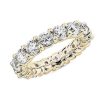 Women'S Rings | Blue Nile Comfort Fit Round Brilliant Diamond Eternity Ring In 18K Yellow Gold (5 Ct. Tw.)