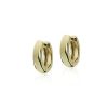 Earrings | Blue Nile Mini Huggie Hoop Earrings In 14K Yellow Gold (4X15 Mm)