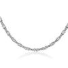 Necklaces | Blue Nile Oval And Round Diamond Eternity Necklace In 14K White Gold (8 1/2 Ct. Tw.)