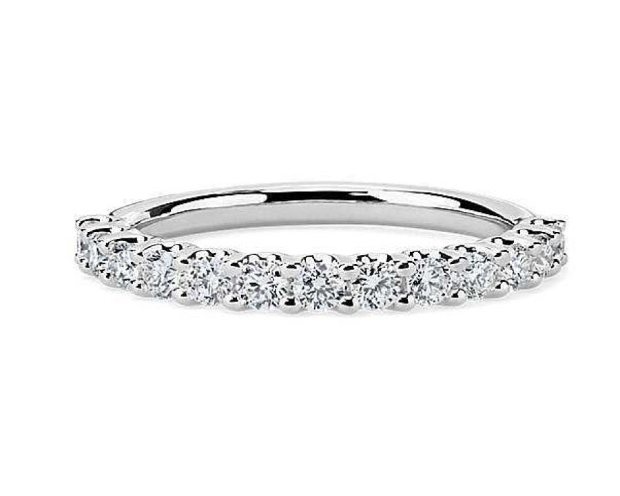 Women'S Rings | Blue Nile Luna Diamond Ring In 14K White Gold (1/2 Ct. Tw.)