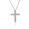 Necklaces | Blue Nile Lab Grown Diamond Cross Necklace In 14K White Gold (1 Ct. Tw.)