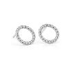 Earrings | Blue Nile Rope Circle Stud Earrings In Sterling Silver