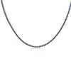 Necklaces | Blue Nile 17.5" Blue Sapphire Eternity Necklace In 14K White Gold