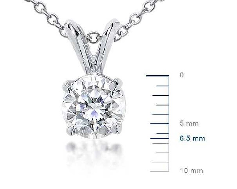 Necklaces | Blue Nile Diamond Solitaire Pendant In Platinum (1 Ct. Tw.)