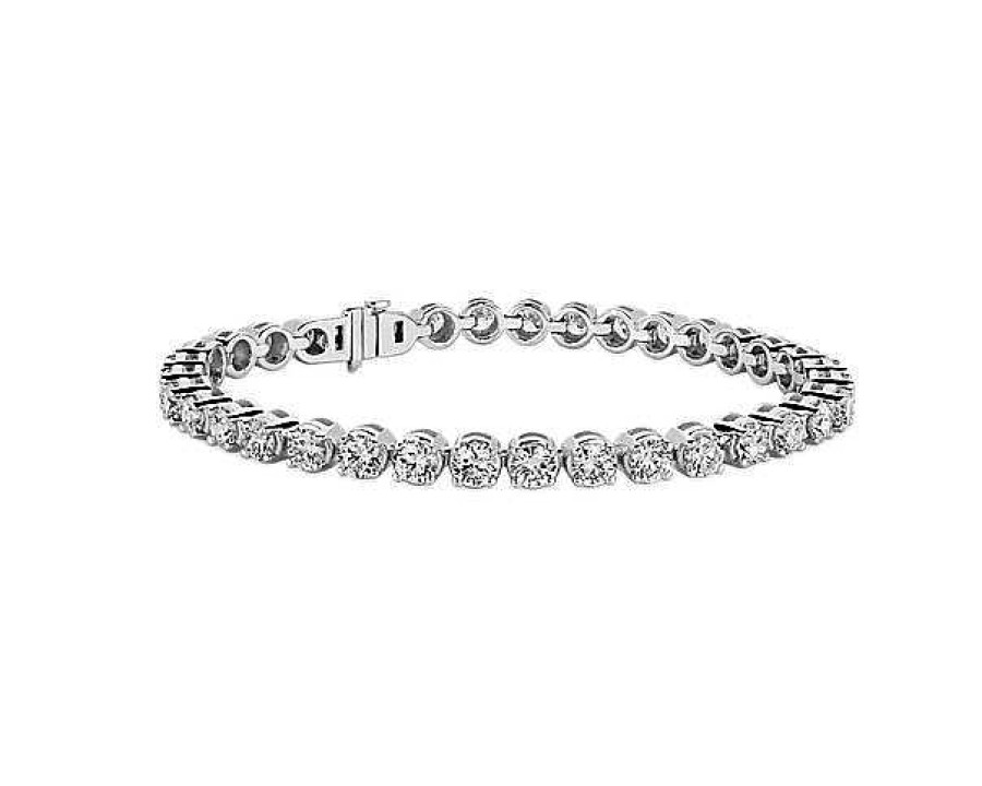 Bracelets | Blue Nile Lab Grown Diamond Tennis Bracelet In 14K White Gold (8 Ct. Tw.)