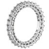 Women'S Rings | Blue Nile Lab Grown Diamond Radiant Cut Eternity Ring In 14K White Gold (2 Ct. Tw.)