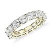 Women'S Rings | Blue Nile Cushion Cut Diamond Eternity Ring In 14K Yellow Gold (7 Ct. Tw.)