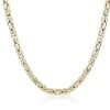 Necklaces | Blue Nile 24" Men'S Byzantine Chain In 14K Yellow Gold (6.5 Mm)