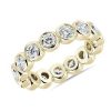 Women'S Rings | Blue Nile Bezel-Set Diamond Eternity Ring In 14K Yellow Gold (2 Ct. Tw.)