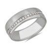 Rings | Blue Nile Diagonal Diamond Line Wedding Ring In Platinum (7 Mm, 3/8 Ct. Tw.)