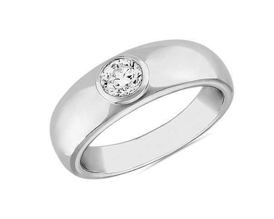 Rings | Blue Nile Zac Zac Posen Single Round Diamond Ring In Platinum (7 Mm, 3/4 Ct. Tw.)