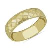 Men'S Rings | Blue Nile Mosaic Polished Wedding Ring In 14K Yellow Gold (6Mm)