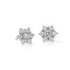 Earrings | Blue Nile Fleur Diamond Stud Earrings In 18K White Gold (1 1/2 Ct. Tw.)