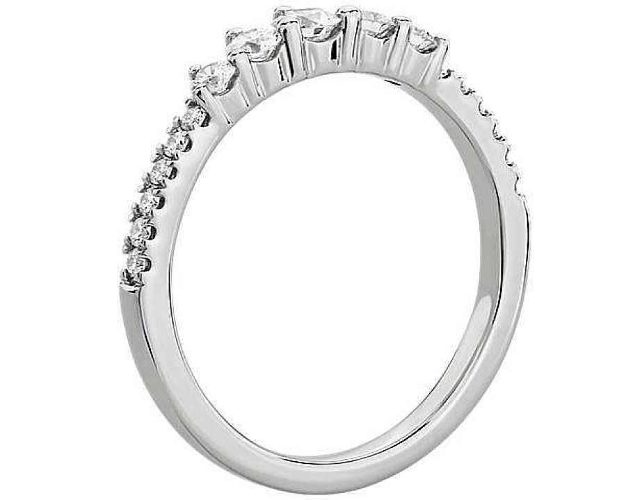 Rings | Blue Nile Tiara Pav Diamond Ring In Platinum (1/3 Ct. Tw.)