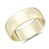 Men'S Rings | Blue Nile Skyline Comfort Fit Wedding Ring In 14K Yellow Gold (8Mm)