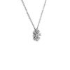 Necklaces | Blue Nile Diamond Floral Pendant In 14K White Gold (1/8 Ct. Tw.)