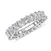 Women'S Rings | Blue Nile Lab Grown Diamond Radiant Cut Eternity Ring In 14K White Gold (3 Ct. Tw.)