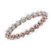 Women'S Rings | Blue Nile Floating Diamond Eternity Ring In 14K Rose Gold (1 Ct. Tw.)