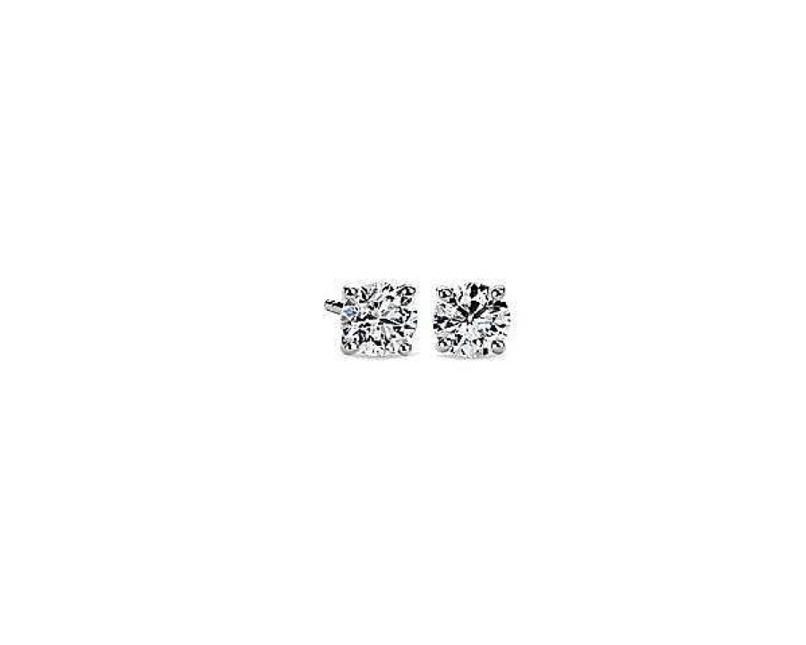 Earrings | Blue Nile Diamond Earrings In Platinum (1 Ct. Tw.)