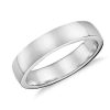 Men'S Rings | Blue Nile Low Dome Comfort Fit Wedding Ring In 18K White Gold (5Mm)