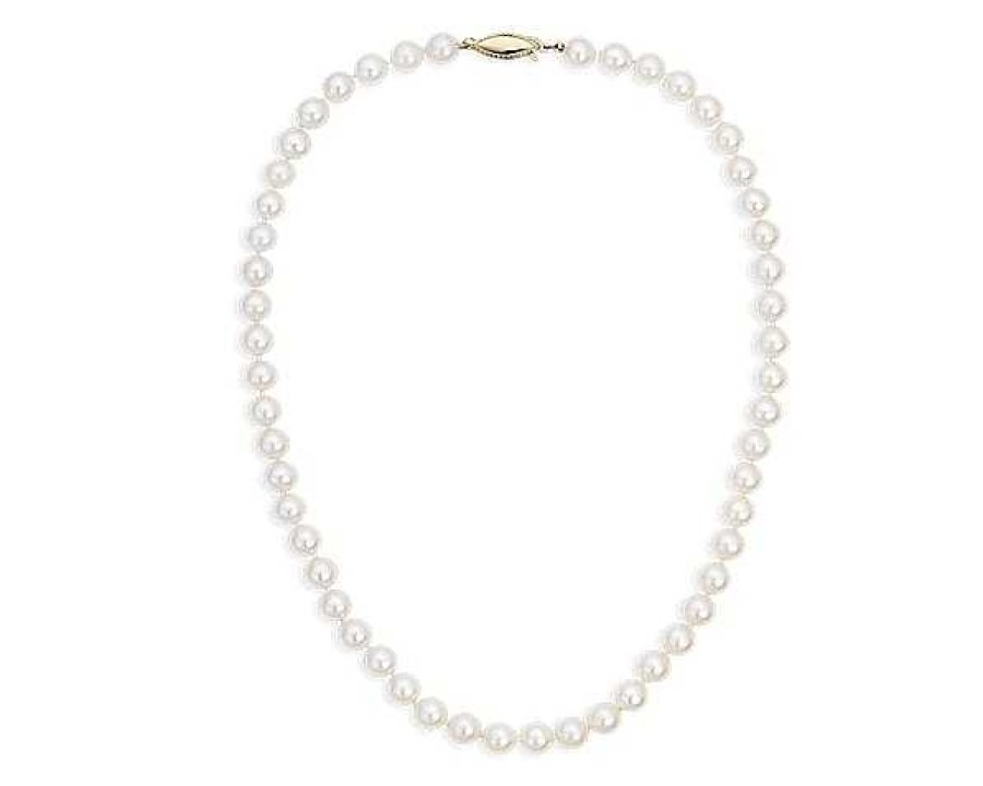 Necklaces | Blue Nile 16" Freshwater Cultured Pearl Strand Necklace In 14K Yellow Gold (7.5-8.0Mm)