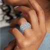 Rings | Blue Nile Pav Diamond Fashion Ring In 14K White Gold (7 Ct. Tw.)