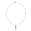 Necklaces | Blue Nile Double Diamond Graduating Wavy Drop Pendant In 14K White Gold (1 1/4 Ct. Tw.)