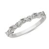 Rings | Blue Nile Diagonal Marquise Cluster Diamond Ring In Platinum (1/3 Ct. Tw.)