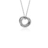 Necklaces | Blue Nile 18" Petite Infinity Rings Pendant In 14K White Gold