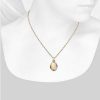 Necklaces | Blue Nile 18" Oval Beaded Locket In 14K Yellow Gold (2.3 Mm)