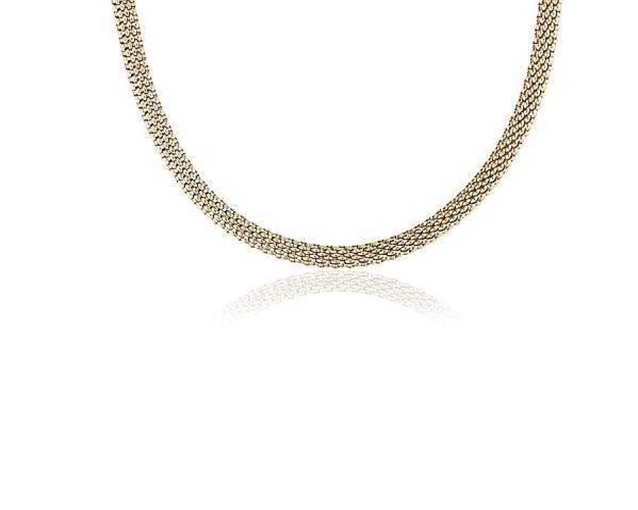 Necklaces | Blue Nile 18" Popcorn Chain Necklace In 14K Yellow Gold (6.35 Mm)