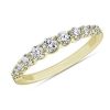 Women'S Rings | Blue Nile Selene Graduated Diamond Anniversary Ring In 14K Yellow Gold (5/8 Ct. Tw.)