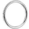 Women'S Rings | Blue Nile Petite Micropav Diamond Ring In 14K White Gold (1/10 Ct. Tw.)