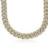 Necklaces | Blue Nile 18" Oversized Hollow Curb Chain Necklace In 14K Italian Yellow Gold (14.5 Mm)