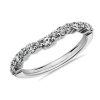 Women'S Rings | Blue Nile Crescendo Curved Diamond Wedding Ring In 14K White Gold (1/2 Ct. Tw.)