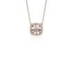 Necklaces | Blue Nile Morganite And Diamond Halo Necklace In 14K Rose Gold (8Mm)