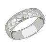 Men'S Rings | Blue Nile Mosaic Polished Wedding Ring In Platinum (6Mm)