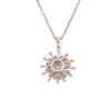 Necklaces | Blue Nile Sunburst Diamond Pendant In 14K Rose Gold (3/4 Ct. Tw.)