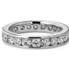 Women'S Rings | Blue Nile Channel Set Diamond Eternity Ring In 14K White Gold (2 Ct. Tw.)