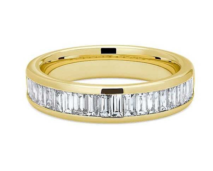 Women'S Rings | Blue Nile Channel Set Baguette Diamond Ring In 14K Yellow Gold (1 Ct. Tw.)