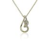 Necklaces | Blue Nile Teardrop Twist Pendant In 14K Yellow Gold (1/8 Ct. Tw.)