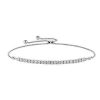 Bracelets | Blue Nile Riviera Pav Round Diamond Bolo Bracelet In 14K White Gold (1 Ct. Tw.)