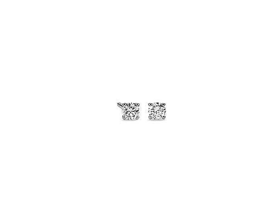 Earrings | Blue Nile Canadian Diamond Stud Earrings In 18K White Gold (1/3 Ct. Tw.)