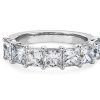 Women'S Rings | Blue Nile Seven Stone Princess Lab Grown Diamond Ring In 14K White Gold (3 Ct. Tw.)